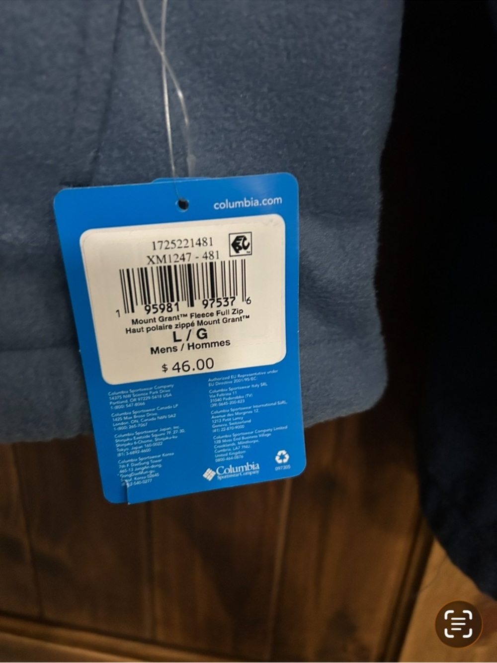 Columbia Navy & Slate Blue Full-Zip Fleece Jacket - Picture 2 of 2